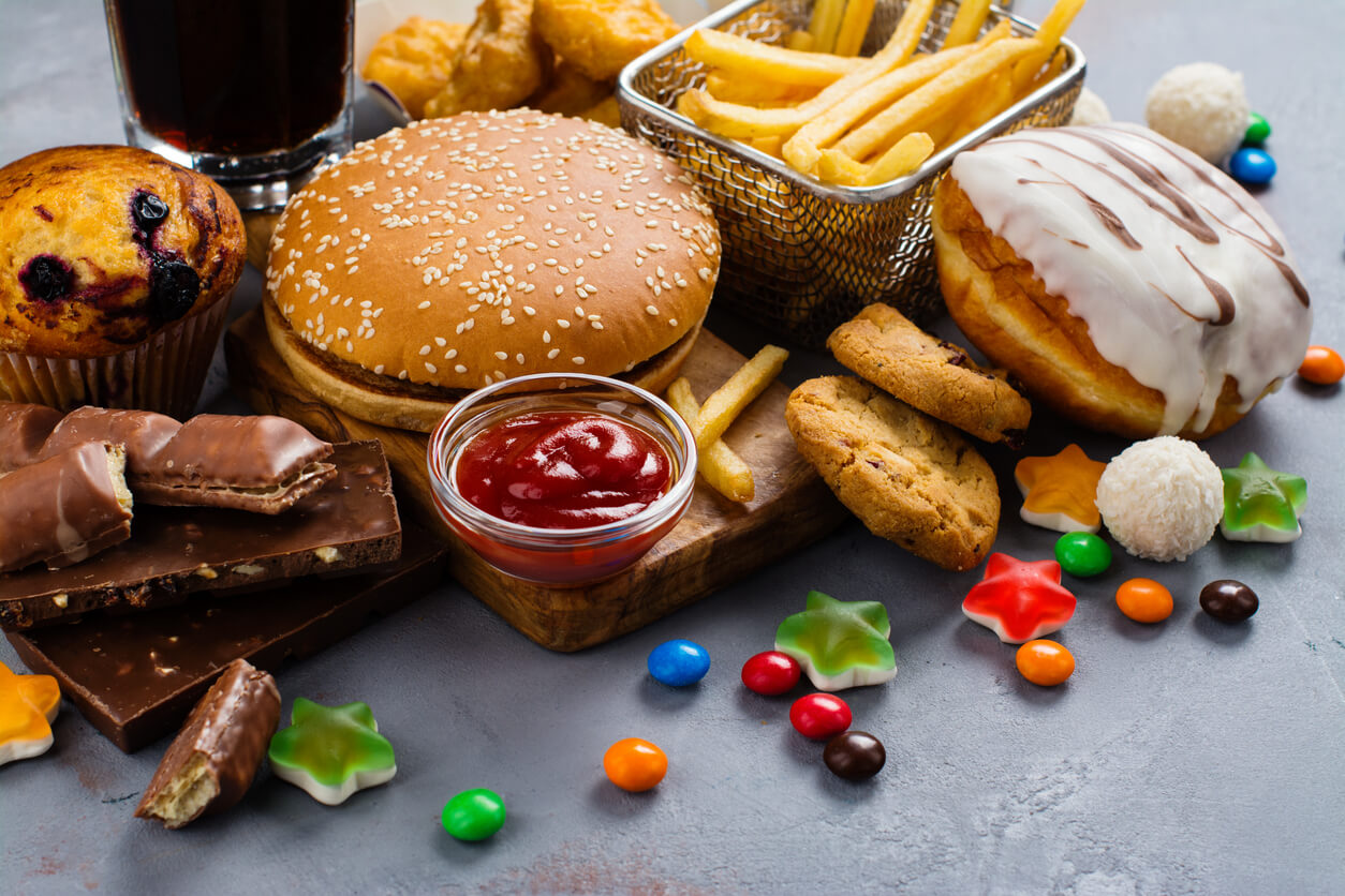 ejemplos de comida no saludable
